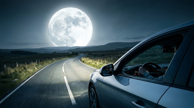 Cómo influyen las fases de la luna en la seguridad vial y la conducción nocturna