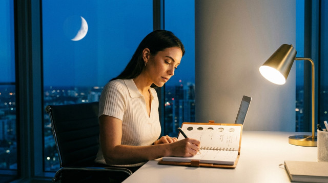 Cómo influyen las fases de la luna en la gestión del tiempo y la planificación de objetivos