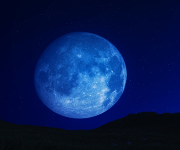 ¿Cuándo y cómo observar la luna azul?